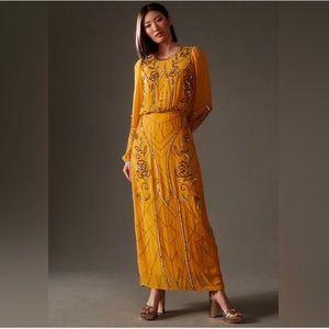 Anthropologie Let Me Be Juliet SheerMaxi Party Dress XL NWOT